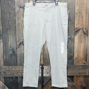 Old Navy Flex Chino Pants Size 40 x 30 Grey Stretch‎ Casual Slim Straight Leg